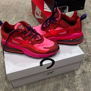 Nike Air Max 270 React Red and Pink Shoes
